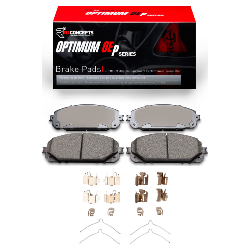 Jeep Cherokee Brake Pads - Front - R1 Concepts - Optimum OE - `14-`20